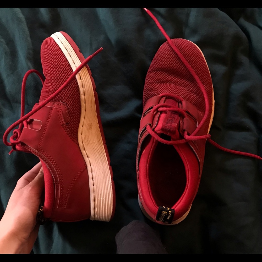 Red Doc Marten Sneakers